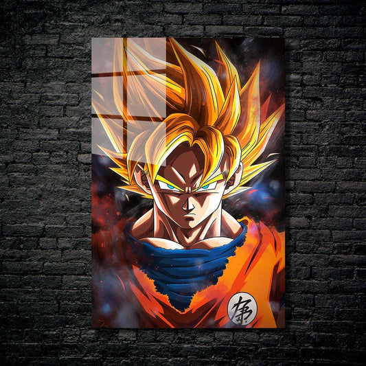 GOKU | SUPER SAIYAN POWER UP | METEL POSTER