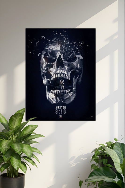 STONE COLD | AUSTIN 3:16 SKULL | SINGLE POSTER