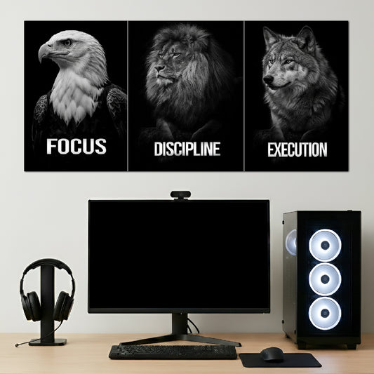 WILDLIFE MOTIVATION | THE TRIAD OF SUCCESS | 3 PIECE SET
