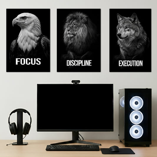 WILDLIFE MOTIVATION | THE TRIAD OF SUCCESS | 3 PIECE SET