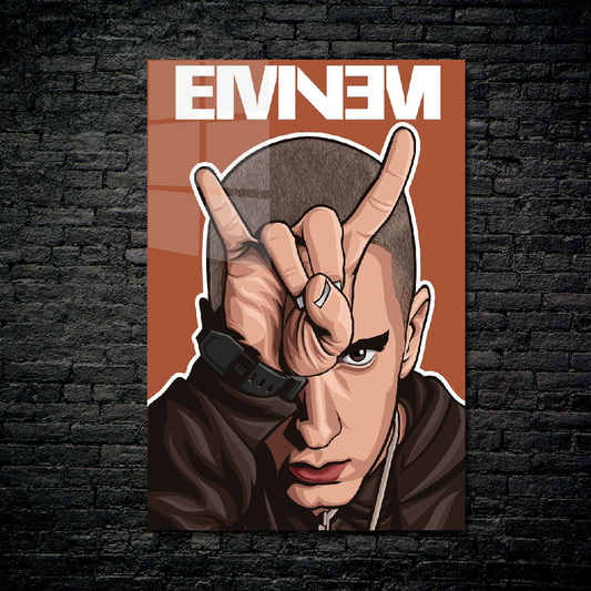 EMINEM | RAP GOD ROCK ON | METAL SHEET POSTER