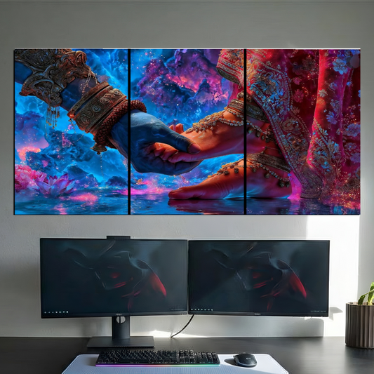 RADHA KRISHNA | DIVINE LOVE ETERNAL | 3 Piece Set